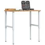 vidaXL Werkbank rechthoek 100x60x(71,5-98) cm eikenhout, Doe-het-zelf en Verbouw, Werkbanken, Verzenden, Nieuw