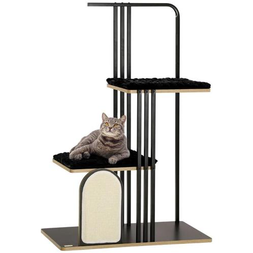 TRUUSK Krabpaal Industrieel Design 2 Plateaus 2 Ligkussens K, Dieren en Toebehoren, Katten-accessoires, Nieuw, Verzenden