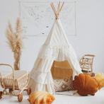 Tipi tent met speelse franje – Shabby Chic | Ecru | Gezel., Ophalen of Verzenden, Nieuw