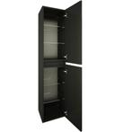 Wiesbaden Maris Kolomkast - 160x35x35cm - Mat Zwart, Ophalen of Verzenden, Nieuw