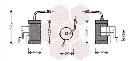 AIRCO DROGER VOOR MAZDA 626 1992-1997 GB6H61500, Auto-onderdelen, Airco en Verwarming, Nieuw, Ophalen of Verzenden