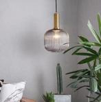 Glazen LED Hanglamp – Retro Luxe Lamp voor Keukenen Woonkame, Huis en Inrichting, Lampen | Hanglampen, Verzenden, Nieuw