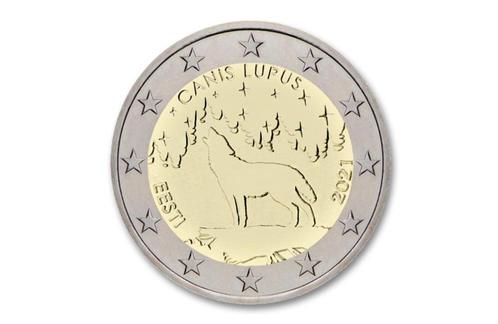 2 euro Wolf 2021 - Estland, Postzegels en Munten, Munten | Europa | Euromunten, Verzenden