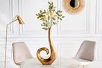 Moderne vaas WAVE 47cm goud aluminium gepolijst decoratie -, Huis en Inrichting, Woonaccessoires | Vazen, Ophalen of Verzenden