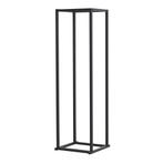[en.casa] Brandhout rek Tibro houtopslag 35x35x120 cm zwart, Tuin en Terras, Haardhout, Verzenden