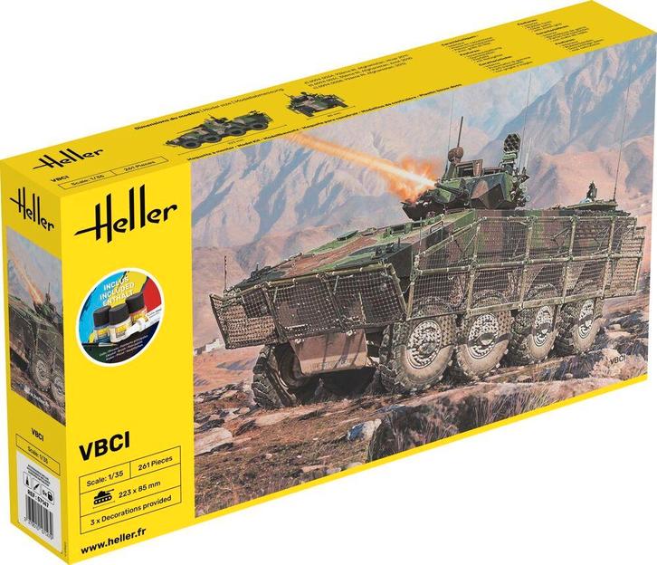 Heller 57147 STARTER KIT VBCI Bouwpakket Schaal 1:35, Hobby en Vrije tijd, Modelbouw | Auto's en Voertuigen, Overige typen, Nieuw