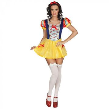 Sneeuwwitje jurkje | sprookjes kostuum (Feestkleding dames)