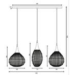 LED Hanglamp - Hangverlichting - Trion Sorana - E27 Fitting, Huis en Inrichting, Ophalen of Verzenden, Nieuw, Metaal