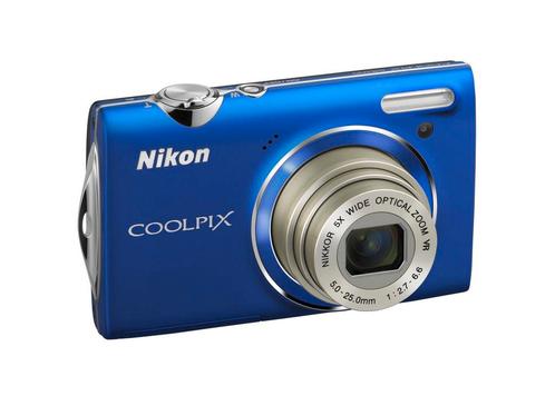 Nikon Coolpix S5100 Digitale Compact Camera - Blauw, Audio, Tv en Foto, Fotocamera's Digitaal, Zo goed als nieuw, Verzenden