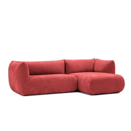 Loungebank Veendam - loungebanken - Rood, Huis en Inrichting, Banken | Sofa's en Chaises Longues, Nieuw, Stof