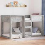 vidaXL Bunk Bed voor Kinderen Beton Grijs 80 x 200 cm, Huis en Inrichting, Verzenden, Nieuw, Grijs, Hout