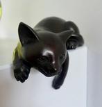 sculptuur, Cat resting - 15 cm - Brons, Antiek en Kunst
