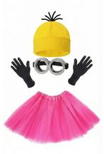Minion Kostuum met rokje  Roze, Ophalen of Verzenden, Nieuw