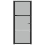 Binnendeur | 83x201,5cm | Mat ESG-Glas | Aluminium |, Doe-het-zelf en Verbouw, Nieuw, 80 tot 100 cm, 200 tot 215 cm, Binnendeur
