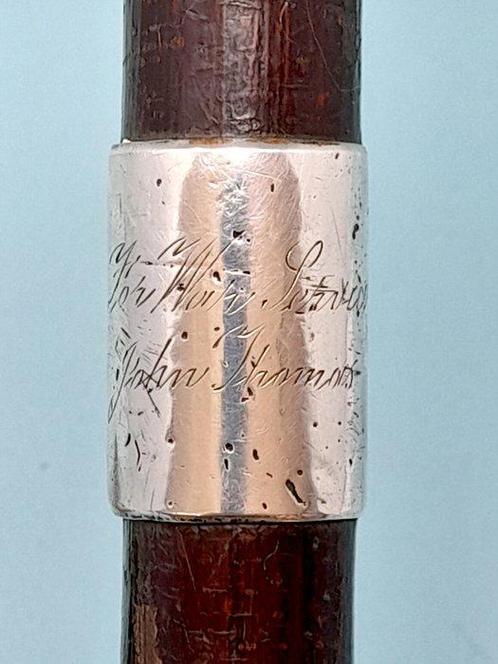 Wandelstok - .925 zilver - Voor Oorlogsdienst 1918, Antiek en Kunst, Antiek | Overige Antiek