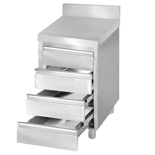 GGM Gastro | Ladekast PREMIUM met 4 laden & achterwand - |, Huis en Inrichting, Kasten | Ladekasten, Verzenden