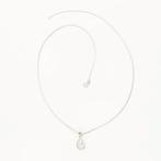 Halsketting - 14 karaat Witgoud Diamant (Natuurlijk), Nieuw