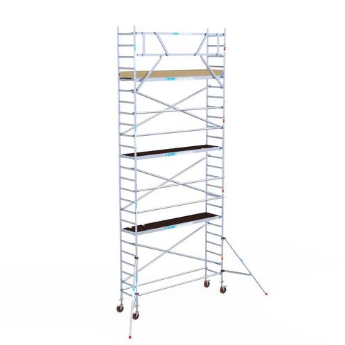 Basic rolsteiger 75 x 8,2m werkhoogte, Doe-het-zelf en Verbouw, Steigers, Rolsteiger of Kamersteiger, Nieuw, 5 meter of hoger
