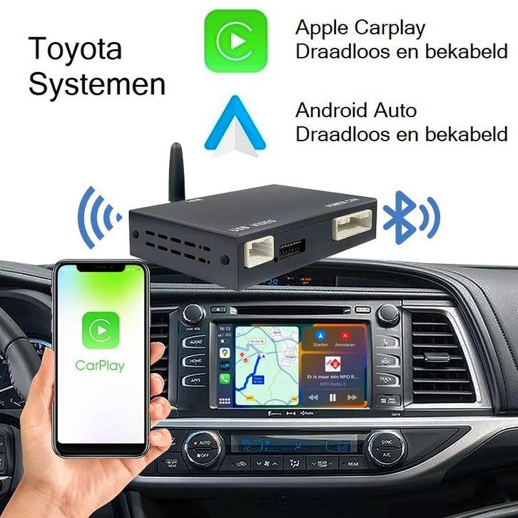 Toyota Apple Carplay Box Android Auto Module - Draadloze..., Auto diversen, Autoradio's, Nieuw