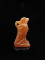 Oud-Egyptisch Kornalijn Falcon amulet (Horus) - 2 cm (Zonder, Antiek en Kunst