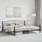 vidaXL Bedframe staal zwart 200x200 cm, Huis en Inrichting, Slaapkamer | Bedden, Verzenden, Zwart, Overige maten, 200 cm