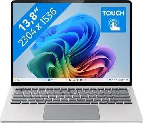 Surface Laptop 7 Copilot+ PC (Platinum), Computers en Software, Windows Laptops, 2 tot 3 Ghz, SSD, 14 inch, Met touchscreen, Qwerty