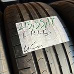 2 x Continental PremiumContact 5 215-55-17 Zomerbanden 4,5mm, 17 inch, Ophalen of Verzenden, Band(en), Personenwagen