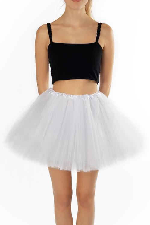KIMU® Tutu Wit Tule Rokje L XL XXL Witte Petticoat Rok Dames, Kleding | Dames, Carnavalskleding en Feestkleding, Kleding, Nieuw