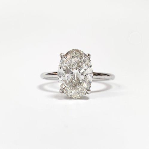 Ring - 14 karaat Witgoud - 2.79ct. tw. Diamant (Lab-grown) -, Sieraden, Tassen en Uiterlijk, Ringen