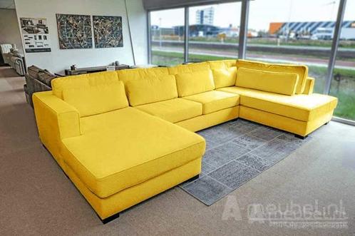 U-Bank Arnhem - u-banken - Geel, Huis en Inrichting, Banken | Sofa's en Chaises Longues, Nieuw, Stof