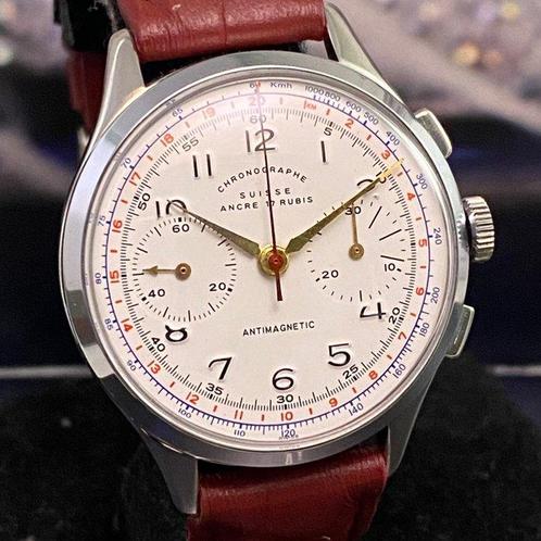 Chronographe Suisse - Vintage Cal. Landeron 149 - Zonder, Sieraden, Tassen en Uiterlijk, Horloges | Heren