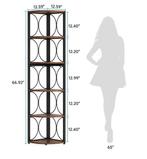Industriële Hoekboekenkast – Hoge Kast met 6 Planken, Huis en Inrichting, Kasten | Boekenkasten, Verzenden, Nieuw