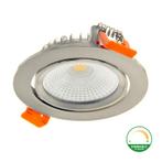 LED Inbouwspot - Varda - slim-fit - 5w - dim2warm - Zilver, Huis en Inrichting, Lampen | Spots, Ophalen of Verzenden, Nieuw