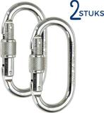 Climax Karabijnhaak 2 stuks - 10 x 5,5 cm -, Verzenden, Nieuw