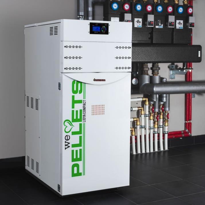 Kozlusan Lidia Pro 25 - pelletketel, pelletkachel op cv, Doe-het-zelf en Verbouw, Verwarming en Radiatoren, 800 watt of meer, Nieuw