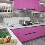 vidaXL Meubelfolie zelfklevend 500x90 cm PVC hoogglans paars, Verzenden, Nieuw