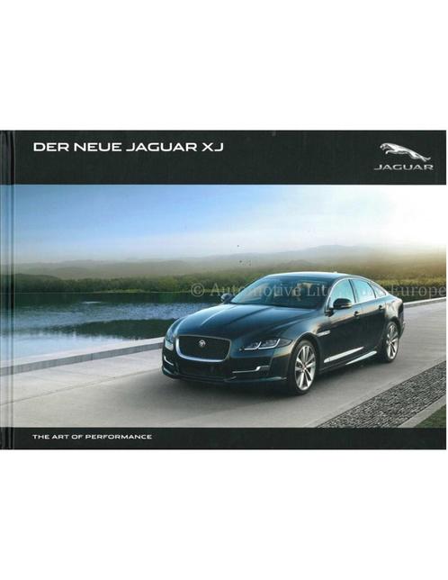 2016 JAGUAR XJ HARDCOVER BROCHURE DUITS, Boeken, Auto's | Folders en Tijdschriften