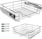 Keukenlade - Telescopische lade - 60 cm - RVS - Arebos®, Huis en Inrichting, Verzenden, Nieuw