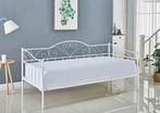 Romantisch Bedframe met Hartjes - Wit Metaal - 90x200 cm..., Doe-het-zelf en Verbouw, Metalen, Ophalen of Verzenden, Nieuw, IJzer