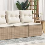vidaXL 2-delige Loungeset met kussens poly rattan acacia, Verzenden, Nieuw, Rotan, Loungeset