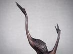 Brons - Hideyama  Takaoka Copperware - Drie kraanvogels, Antiek en Kunst