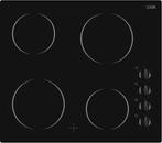 LOGIK LCHOBKN22 Inbouw Keramischekookplaat 59x52cm 4 pits, Ophalen of Verzenden, Nieuw