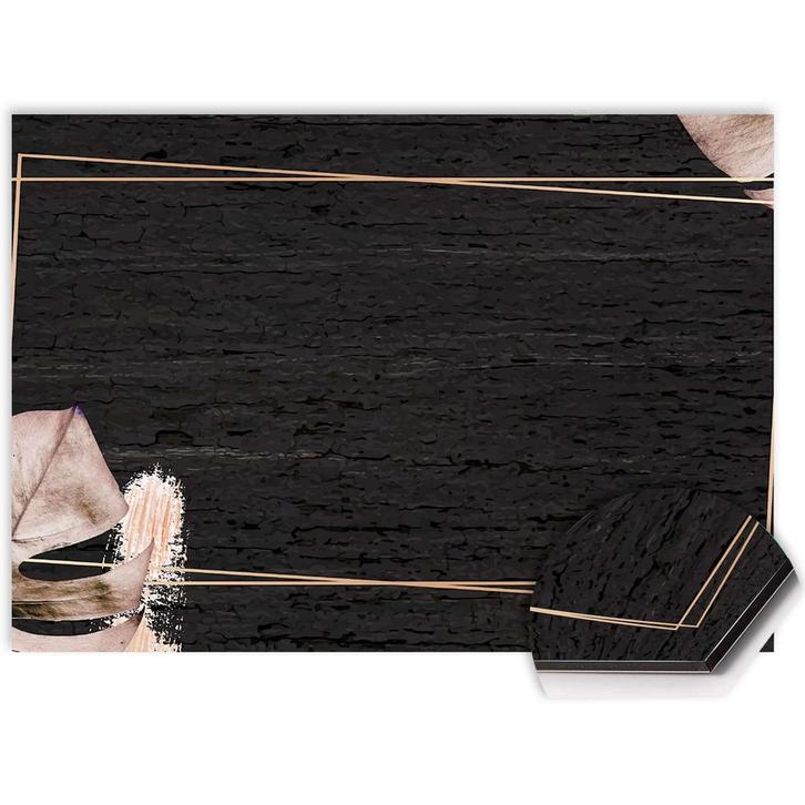 Midnight Leaves Spatscherm - 100x50 cm, Huis en Inrichting, Keuken | Keukenelementen, 50 tot 75 cm, Overige kleuren, Nieuw, Minder dan 100 cm