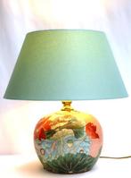 Lamp - Porselein, Messing, handbemalt - gemaakt in Duitsland