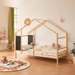 Kinderbed Lorenskog houten huisbed met valbescherming 200x90, Verzenden, Nieuw