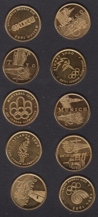Wereld. Olympic Games Commemorative Medal 22kt gold plated/, Postzegels en Munten, Munten | Europa | Niet-Euromunten