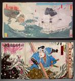 2 Original Japanese Woodblock Prints – Utagawa Hsai &