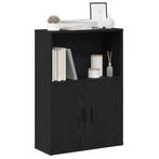 vidaXL Boekenkast 60x24x85 cm bewerkt hout zwart, Huis en Inrichting, Verzenden, Nieuw, Overige houtsoorten