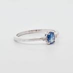 Zonder Minimumprijs - Ring 14 kt. - 0.50ct. tw. Saffier, Nieuw