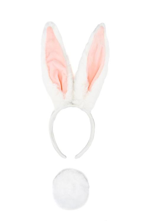 Haarband Konijn Lange Oren Wit Staart Diadeem Konijnenoren O, Kleding | Dames, Carnavalskleding en Feestkleding, Accessoires, Nieuw